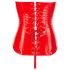 Black Level - rotes Vinylkorsett - L