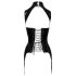 Black Level - Offenes Oberteil mit Strapsen (Schwarz)