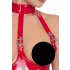 Black Level - Offener Halsketten-Body (Rot)