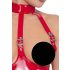 Black Level - Offener Halsketten-Body (Rot) - S