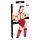 Black Level - Offener Halsketten-Body (Rot) - L