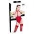 Black Level - Offener Halsketten-Body (Rot) - L