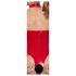 Black Level - Offener Halsketten-Body (Rot) - L
