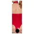 Black Level - Offener Halsketten-Body (Rot) - L