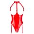Black Level - Offener Halsketten-Body (Rot) - L