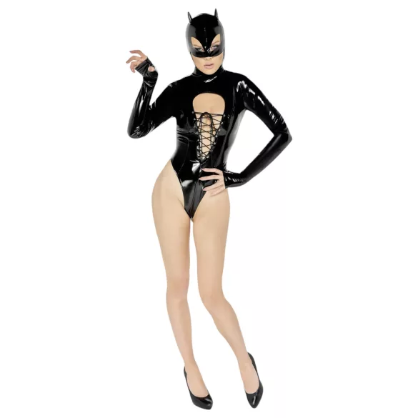 Black Level - Langarm-Body „Batwoman“ (schwarz)