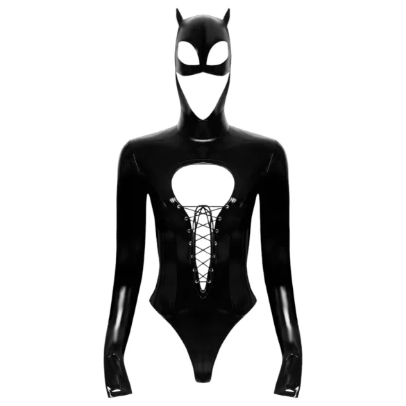 Black Level - Langarm-Body „Batwoman“ (schwarz)