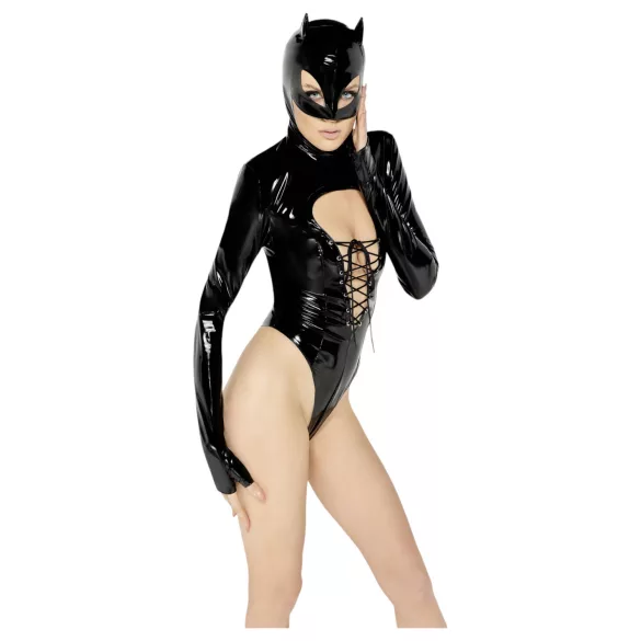 Black Level - Langarm-Body „Batwoman“ (schwarz)