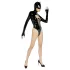 Black Level - Langarm-Body „Batwoman“ (schwarz)