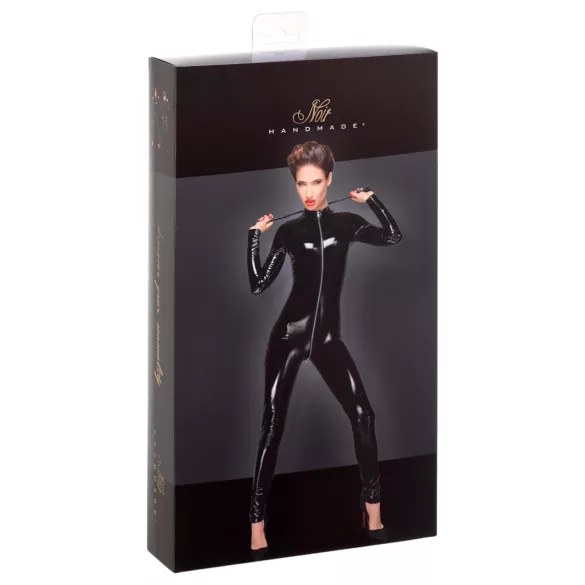 Noir - Reißverschluss-Overall, langärmelig (Schwarz) - XL