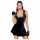 Noir - Rüschen-Minikleid (schwarz)