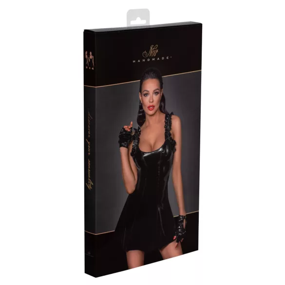 Noir - Rüschen-Minikleid (schwarz) - M