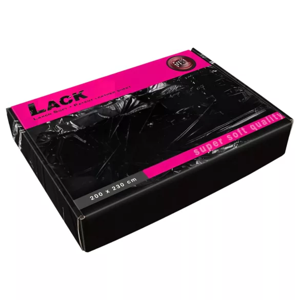 Fetisch - Lack-Bettlaken - superweich - 200 x 230 cm (schwarz)