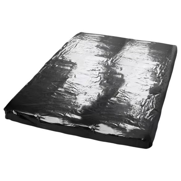 Fetisch - Lack-Bettlaken - mit Gummizug - 160 x 200 cm (schwarz)