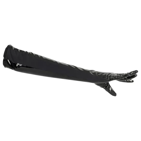 Black Level - Glänzende Lackhandschuhe (schwarz) - XL