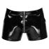 Black Level - Herren Lack-Shorts mit Seitentaschen (schwarz) - M