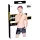 Black Level - Herrenlackshorts mit Seitentaschen (schwarz) - L