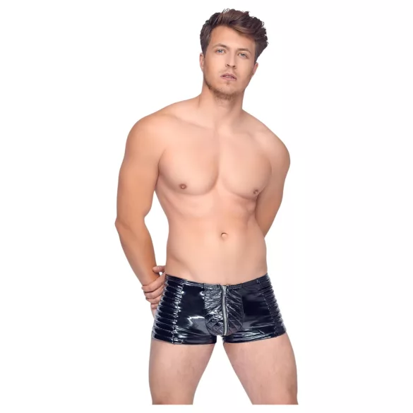Black Level - Reißverschluss Männer-Shorts (schwarz) - M