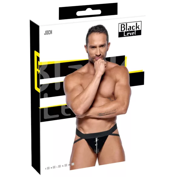 Black Level - Jockstrap mit Reißverschluss (schwarz) - XL