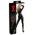LATEX - Langarm Damenoverall (schwarz) - XL