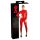 LATEX - Langärmeliger Damen-Overall (Rot) - L