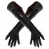 LATEX - lange unisex Handschuhe (schwarz)