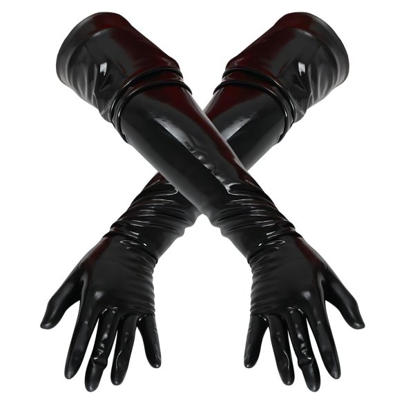 LATEX - lange unisex Handschuhe (schwarz) - L