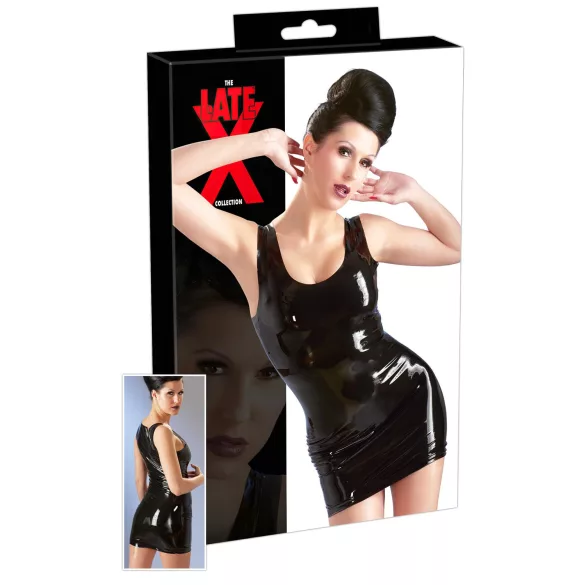 Late X ärmelloses Minikleid (schwarz)