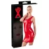 Latex ärmelloses Latex-Minikleid (rot) - S