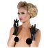 LATEX - kurze, unisex Handschuhe (schwarz)