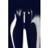 Latex - Reißverschluss-Leggings (schwarz) - XL