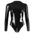LATEX - Langarm Damen-Body (Schwarz) - M
