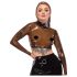 LATEX - transparenter Latex-Top (transparent-schwarz)