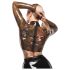 LATEX - transparenter Latex-Top (transparent-schwarz)