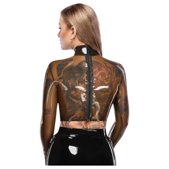 LATEX - transparenter Latex-Top (transparent-schwarz)