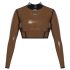 LATEX - Durchsichtiger Latex-Oberteil (durchsichtig-schwarz) - S-L - XL