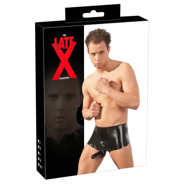 LATEX - Boxershorts & Penishülle (Schwarz)