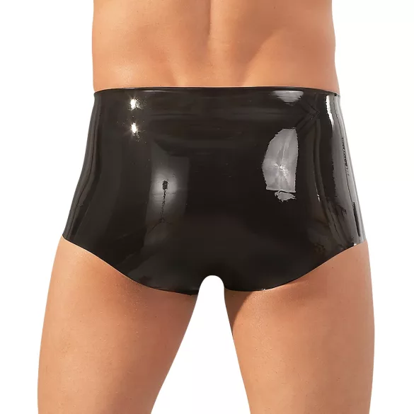 Latex-Boxer + Penismanschette (schwarz) - L/XL