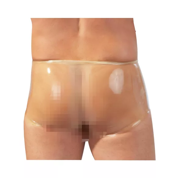 Latex-Boxershorts + Penismanschette (natur) - L/XL