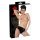 LATEX - Damenunterwäsche mit integriertem Dildo (schwarz)