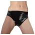 Latex Damen-Slip mit integriertem Dildo (schwarz) - M