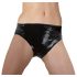 LATEX - Damenunterwäsche mit integriertem Dildo (schwarz) - L
