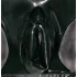 Latex Damen-Slip mit Kondom (schwarz)