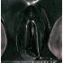 LATEX - Damen-Slip mit Vaginalkondom (schwarz) - M
