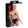 LATEX - Damen-Slip mit Vaginalkondom (schwarz) - XL