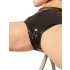 LATEX - Damen-Slip mit Vaginalkondom (schwarz) - XL
