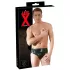 Latex Herren-Slip mit innenliegendem Penis-Analdildo (schwarz) - M