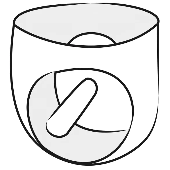 Latex Herren-Slip mit innenliegendem Penis-Analdildo (schwarz) - M