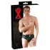 Latex Herren-Slip mit innenliegendem Penis-Analdildo (schwarz) - L