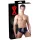 Latex Herren-Unterhose mit innerem, konischem Anal-Dildo (schwarz) - M